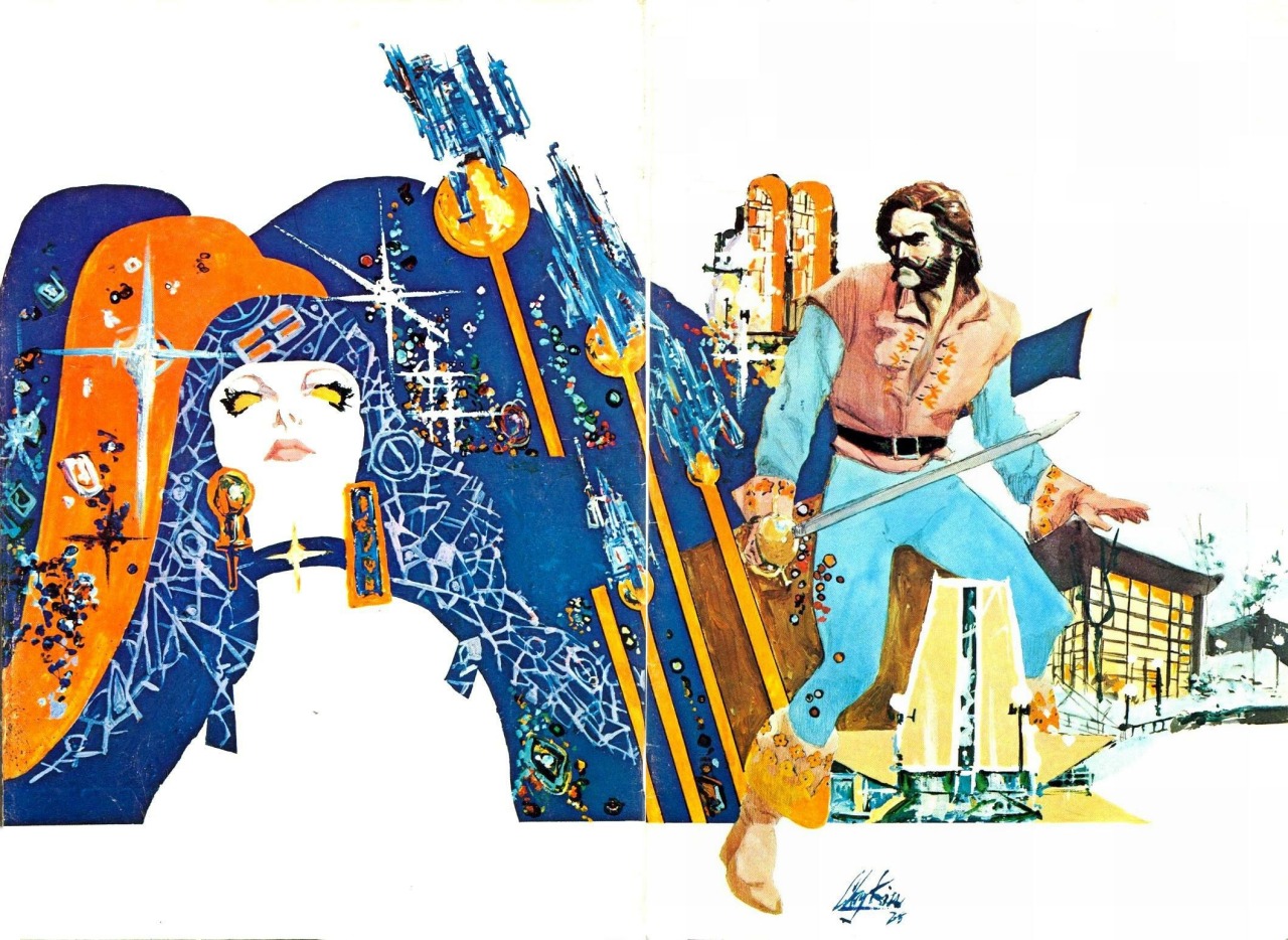 70sscifiart:  One of Howard Chaykin’s Star Reach covers. 
