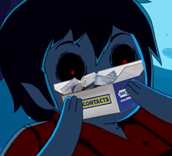 portalble:   Your contact lenses just arrived.  1-800-CONTACTS?  They can’t have my brand!  I have special eyes.  Look.  Look with your special eyes.  MY BRAND! 