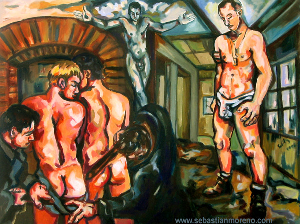 toinelikesart:  Hechos presosArrestedOleo/tela. Oil/canvas 