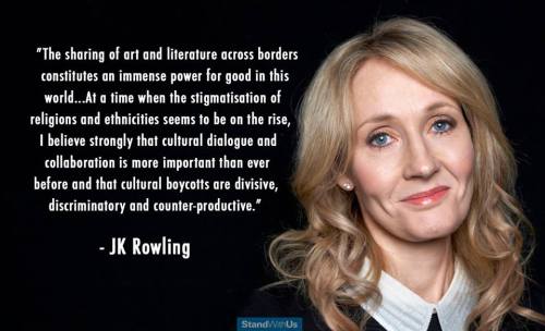 Not only did J.K. Rowling speak out against the boycott of Israel, she also defended her decision ev