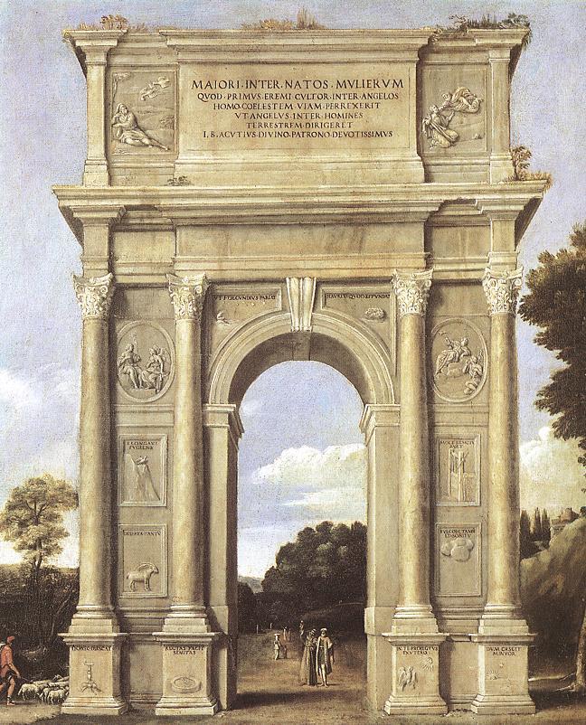 renaissance-art:  Domenichino c. 1607-1610 Triumphal Arch of Allegories