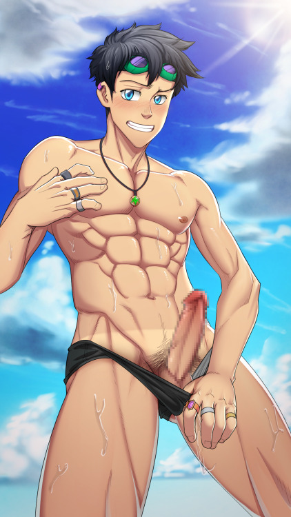 suiton00nsfwdrawings:    Philip Di Strago - Beach Fun  Now officially it’s been two years since I opened my patron (and 4 since i opened my tumblr), it’s been a great time, and as most of you know, my life has improved a lot thanks to it. I just hope