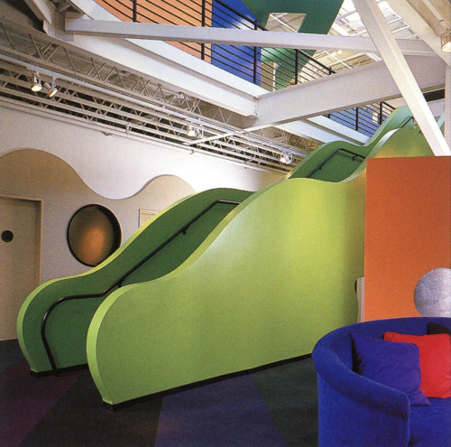 newwavearch90:‘Nicktoons’ Nickelodeon animation offices - Burbank, CA (late 1990s) - Des