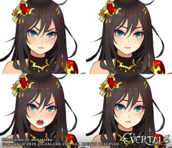 Character design of Astrid, one of the protagonists in jRPG Evertale by ZigZa Game Inc.
ジグザゲーム株式会社の「エバーテイル」のアストリッドのキャラクターデザイン
2018