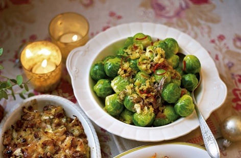 Brussels sprouts with lemon and chilli breadcrumbs