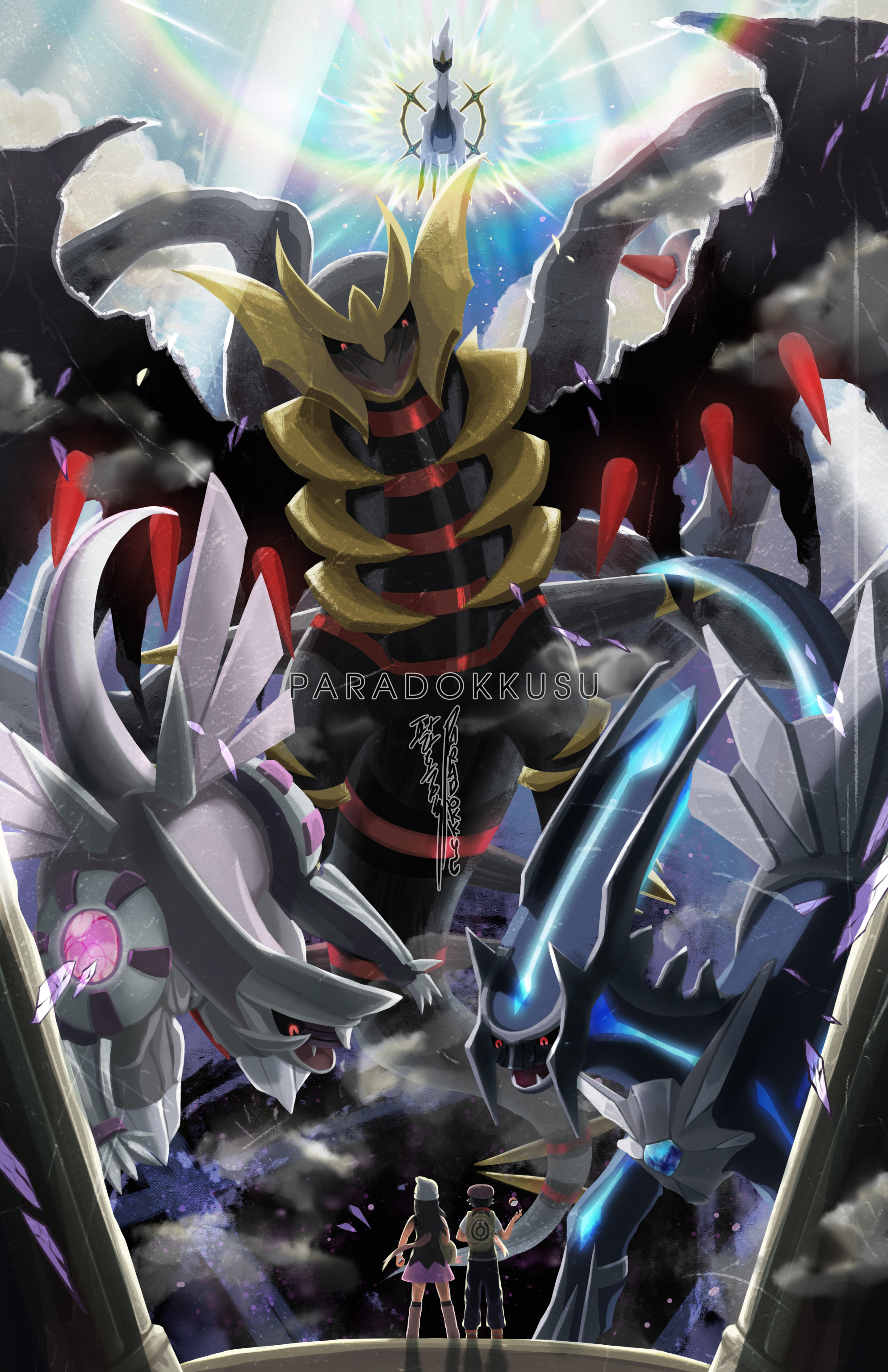 Mobile wallpaper: Anime, Pokémon, Giratina (Pokémon), Dialga