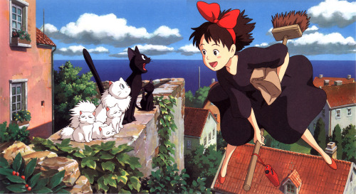 wannabeanimator:Hayao Miyazaki’s Kiki’s Delivery Service (魔女の宅急便) was first released on 