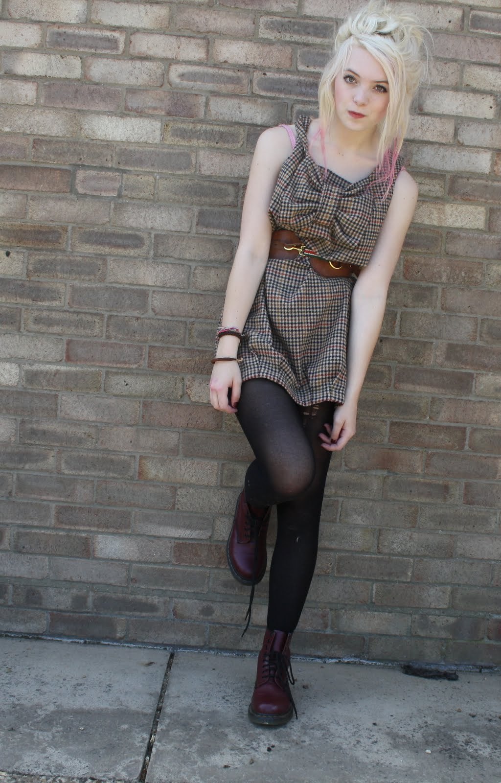 Cute blondie in pantyhose and docs :) - Tumblr Pics