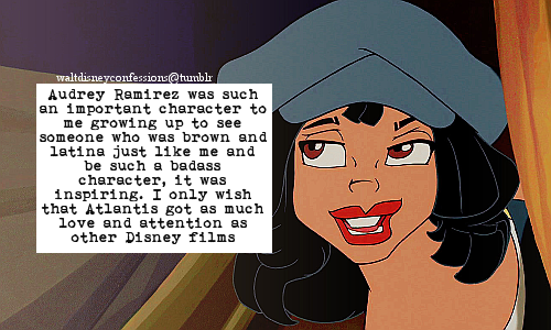 waltdisneyconfessions:“Audrey Ramirez was such an important character to me growing up to see someon