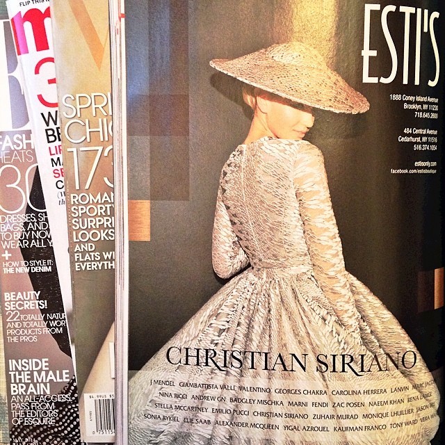 csiriano:  Ad for Esti’s in May Issue of American Vogue (Emma Stone cover) features