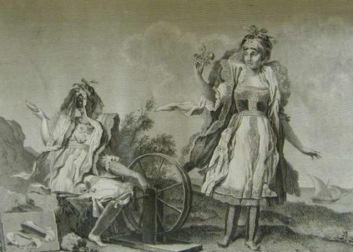 Costume of women from the island of Argentiere from “Voyage en Grèce et en Turquie” by C