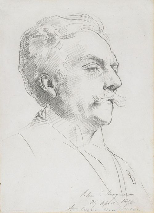Gabriel FauréJohn Singer Sargent (American; 1856–1925)1896Graphite on off-white paper Harvard Art Mu