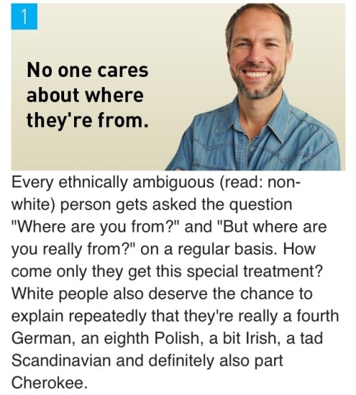 nabyss: thisiseverydayracism:  Source: http://www.collegehumor.com/post/7007620/8-reasons-to-feel-bad-for-white-people  Lmfao 