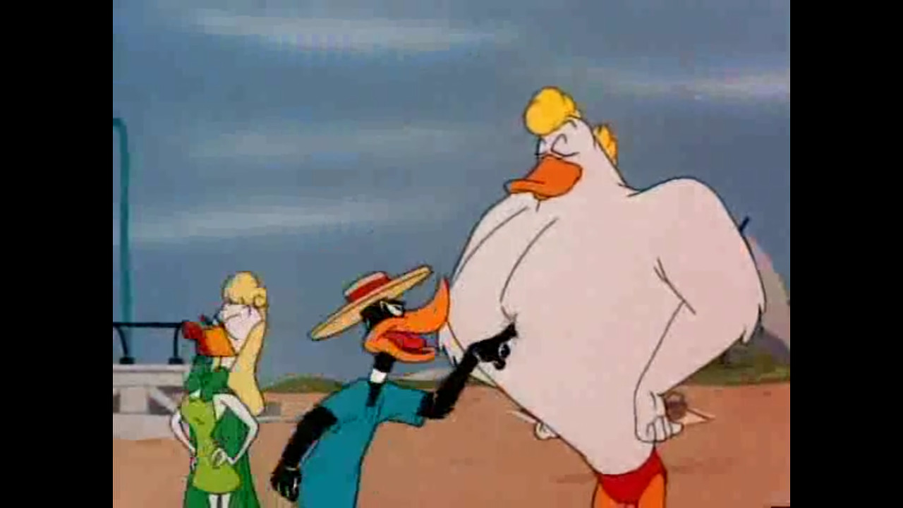 the muscle bound duck looney tunes muscle tussle 