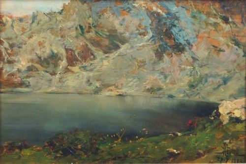 Giuseppe Augusto LevisIl lago del Mucrone, 1913