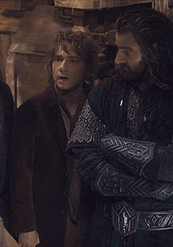 hobbitunderthemountain:  In which Thorin and Bilbo have no concept of personal space