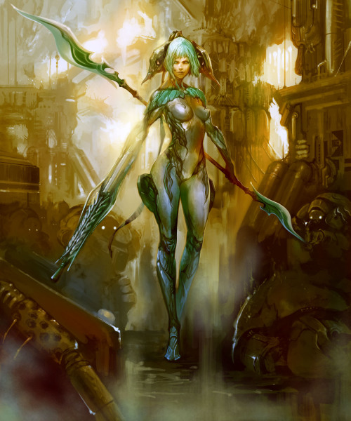abemasters:  a game dear to my heart, here is some Warframe fanart by ikeda masateru