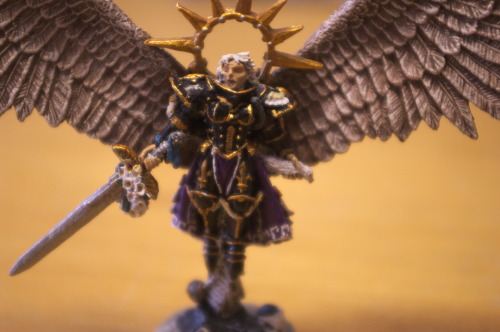 This is one of my earlier models, Saint Celestine from the Adepta Sororitas Army from Warhammer 40K.