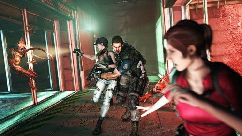 sfmvomit:  Resident Evil posters! [POSTER 1] -  [POSTER 2][POSTER 3] -  [POSTER 4] Models: Sherry Birkin, Chris Redfield and Jake Muller provided by Larryjohnson (gmod workshop)Jill Valentine, Moira Burton, Claire Redfield and Leon Kennedy by Redmenace.