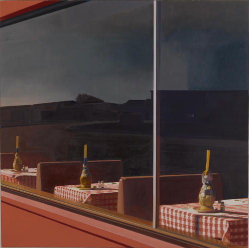 thunderstruck9:John Register (American, 1936-1996), Oxnard Pizza, 1978. Oil on canvas, 96.8 x 96.5 c