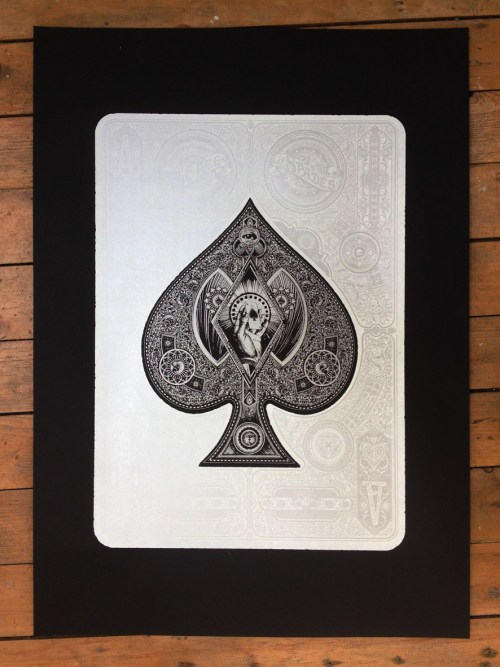betype:The Ace Of Spades screenprint by57 Design