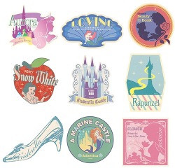 seraphica:  Disney Travel Stickers [via] 