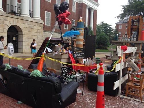 batchthecumber:  So my school has this thing where we give offerings to our mascot, Testudo, during finals week because legend has it that he’s pretty lucky.  And it’s this pretty cool tradition. But now, well, I think it may be getting a little out
