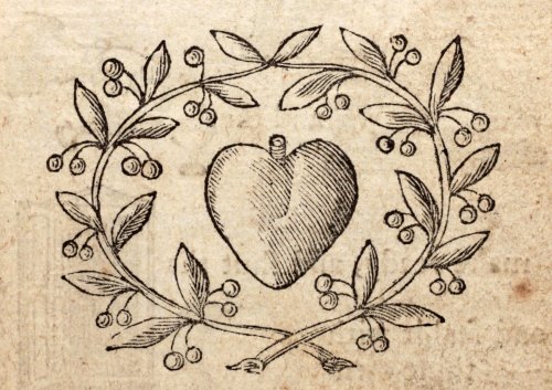 michaelmoonsbookshop:Heart; Love18th Century wood engraving London 1792