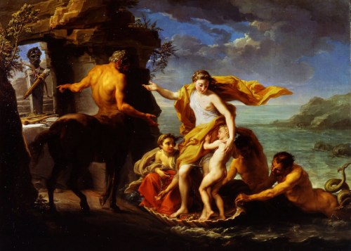 Pompeo Girolamo Batoni (1708-1787), ‘Thetis Entrusting Achilles to the Centaur Chiron’, 