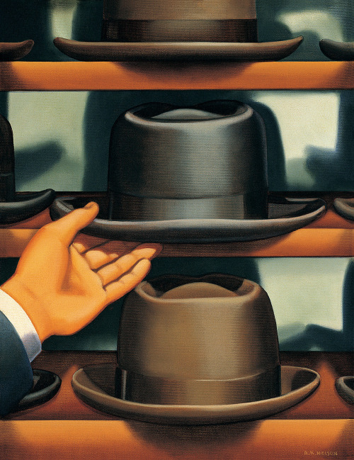 johnny7up:  On Selecting a Hat - by Kenton Nelson