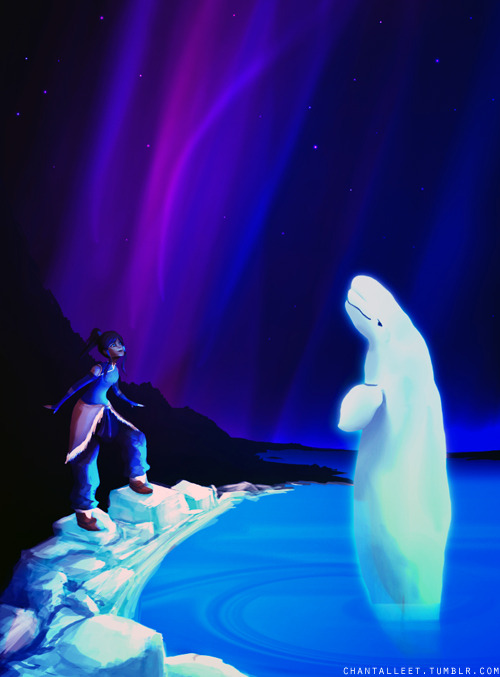 chantalleet:  Korra and the Belugaconda My obsession with beluga whales finally reveals itself! As d