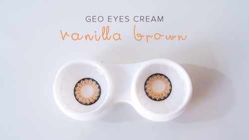 magicuu: Geo Eyescream Vanilla Brown from geocolouredlenses.com ~