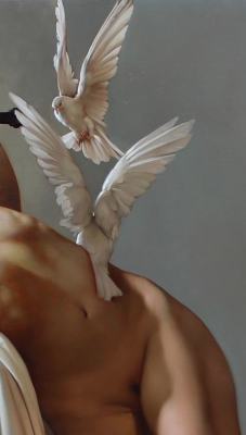 angelihabitant: Roberto Ferri: “Il Canto Della Vergine (The Song of the Virgin)” (Detail), Oil on Canvas, 2015 