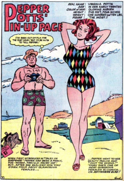 Vintagegeekculture: Don Heck’s Pepper Potts Pin Up In Iron Man (Tales Of Suspense). 