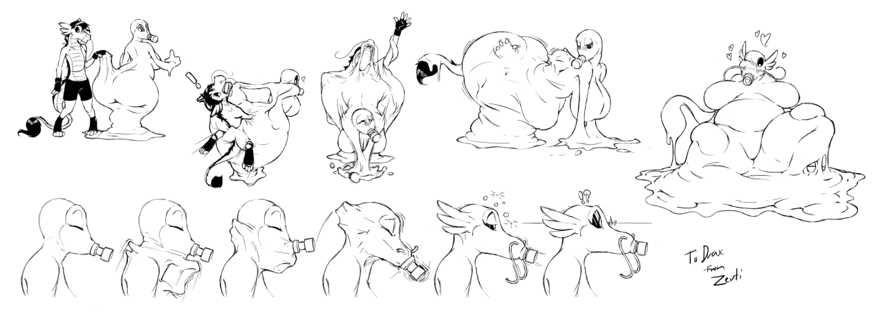 blogshirtboy:  zevti:  Trade/Sketchdump for Drax on FA    Zoey is goopy, blobby,