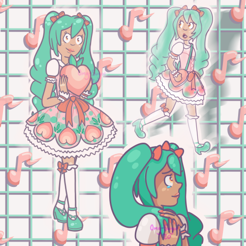 ✨ Peach Tea Party Miku by @mikumoduleoftheday​ ✨While not the module I initially voted for, Peach Te