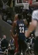 surgeeeoh:  LeBron’s Reverse Windmill Slam from all angles  