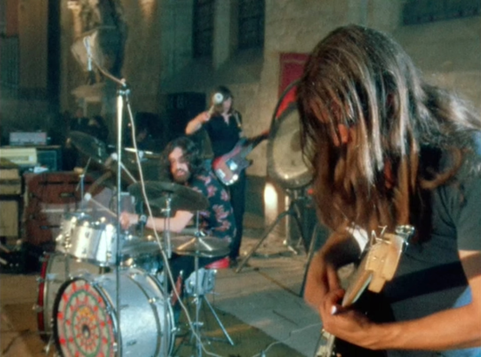 lucy-pepper:Pink Floyd performs at the Abbaye de Royaumont, June 15 1971