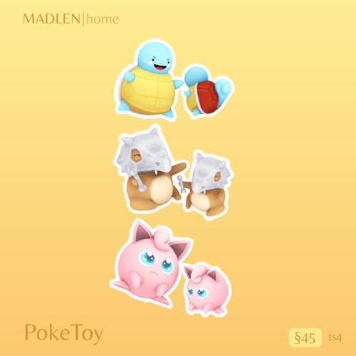 PoekToyPokemon inspired toys. Bringing you comfort and joy!  Featuring Squirtle, Jigglypuff and Cubo