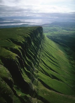 Green cliffs in Ireland 