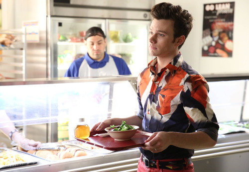 chriscolfernews-archive:  GLEE: Kurt (Chris Colfer, L) and Mercedes (Amber Riley, R) in the “New Dir