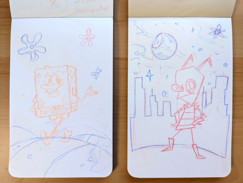 nicktoongrl: This took way too long to edit :’)Working on a little Nicktoons themed sketchbook to po