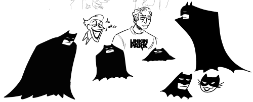 just a fuck ton of batman doodles