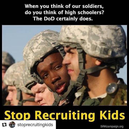 #Repost @stoprecruitingkids (@get_repost)・・・As a matter of policy, the Department of Defense deliber