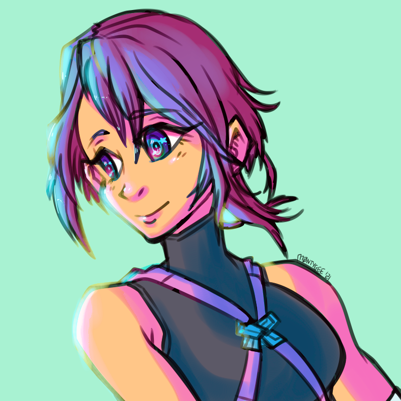 Miss Aqua Kingdomhearts Stay Color Splashed