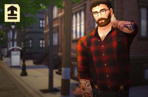 marvinsims: Lumberjack Shirts WIPJust a preview photo for my next CC, featuring lumbersexual-fied Ol
