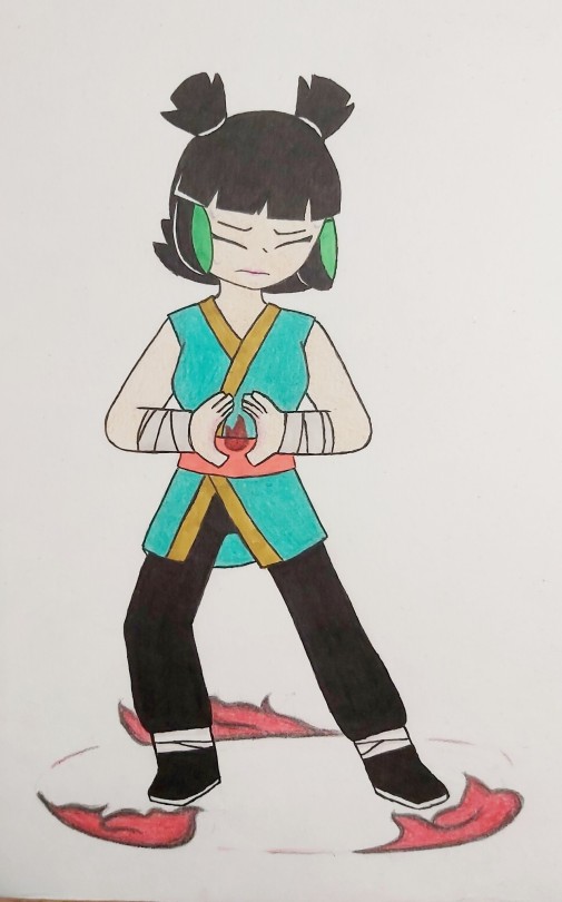 Ya, Desde Hace Rato Quera Dibujar A Mei Entrenando Con El Fuego Samadhi