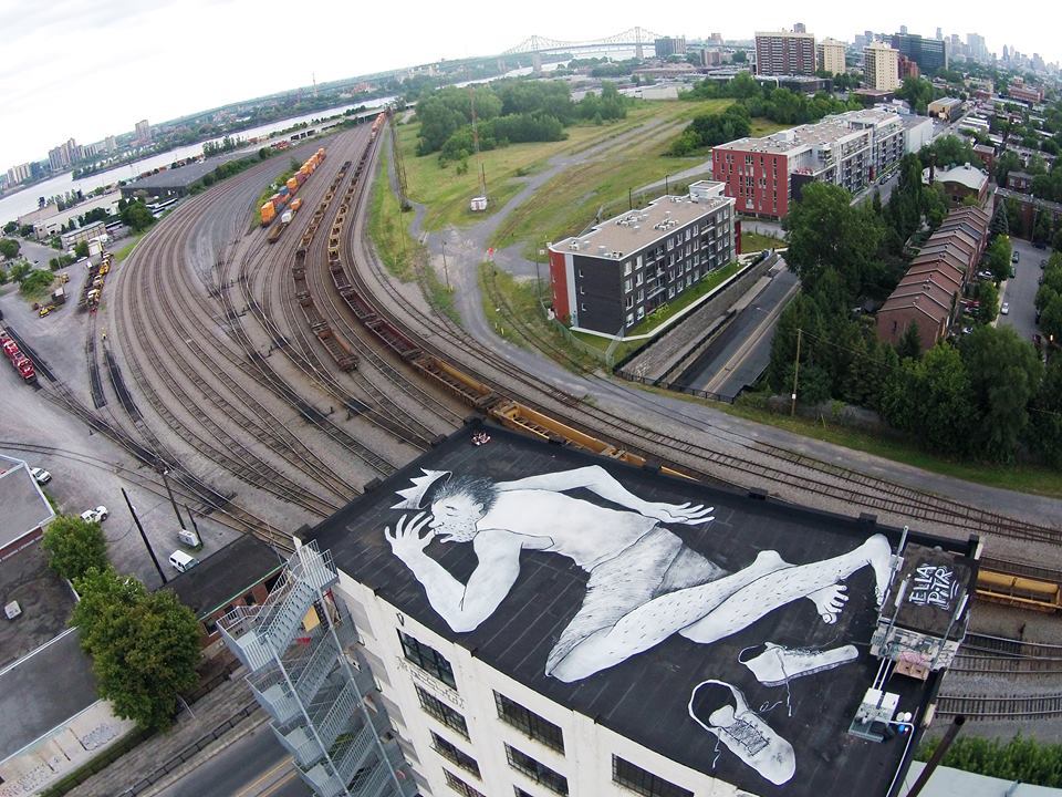 littlelimpstiff14u2: The Wonderful Aerial/rooftop Street Art of Ella and Pitr ( aka