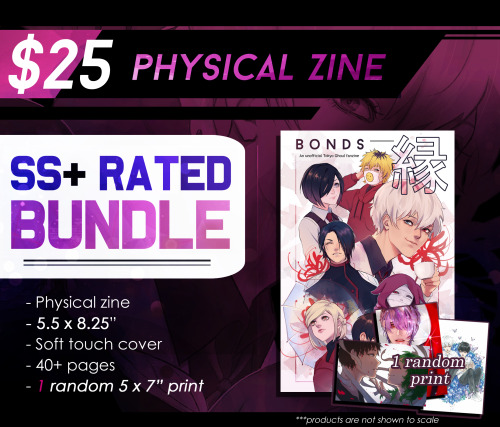 tokyoghoulzine:  Preorders OPEN until 10/31!縁 BONDS is an unofficial Tokyo Ghoul fanzine featuring o