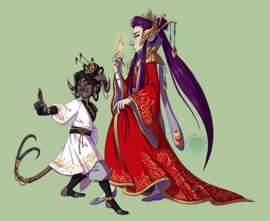🔥Hot stuff coming through!🔥 The final designs of Feng the High Elf phoenix Necromancer, and his partner in crime Oriana the...